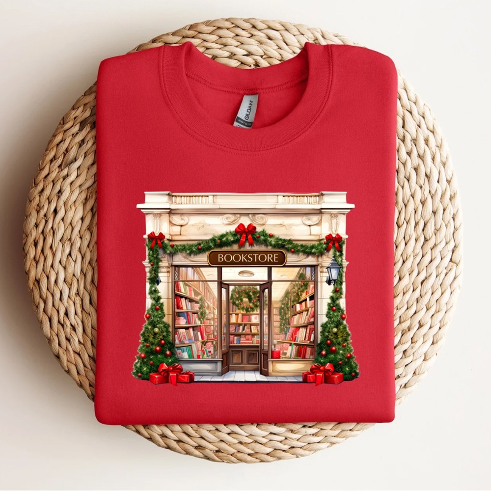 Christmas Bookstore Sweatshirt
